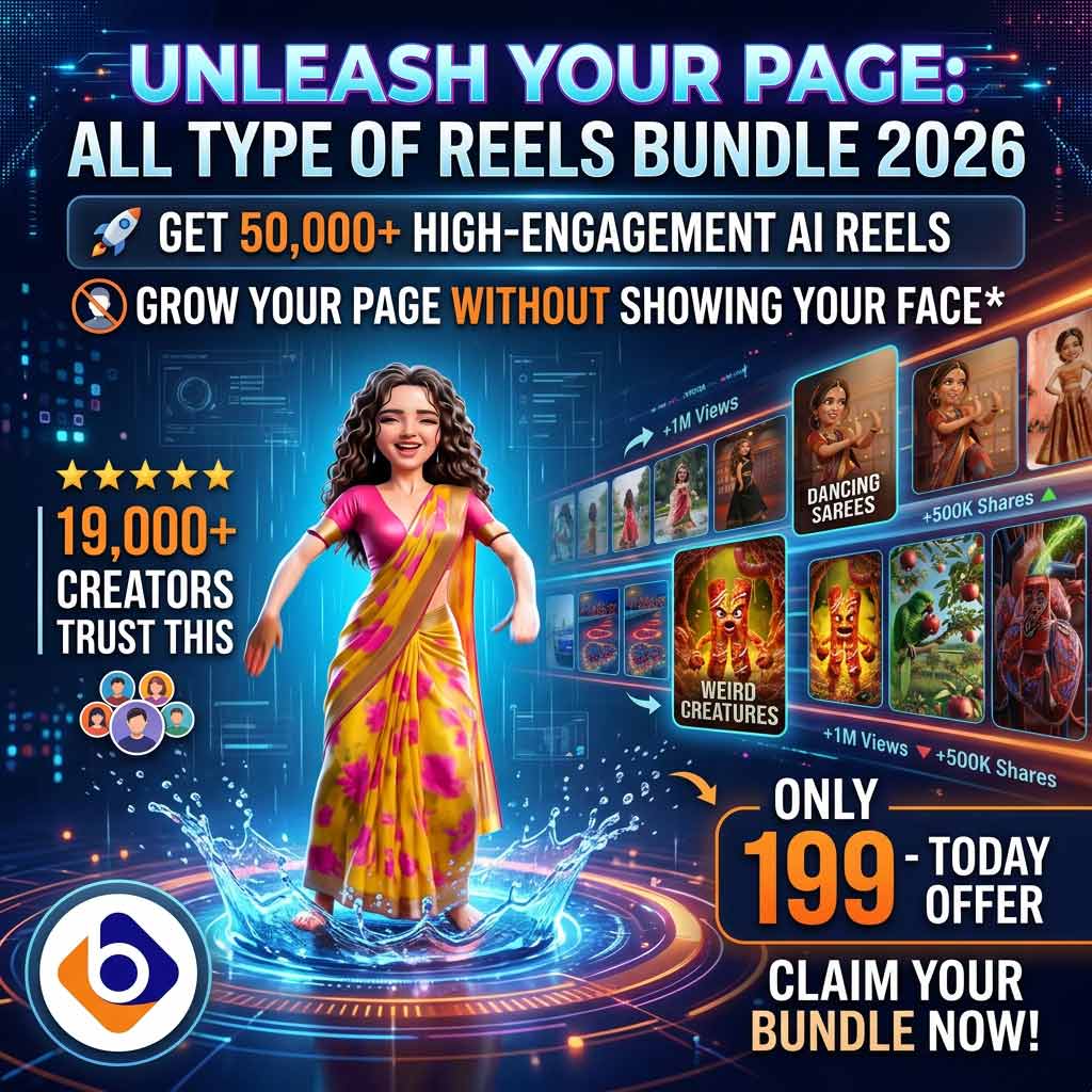 Get 50,000+ high-engagement AI reels ready to post
